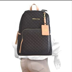 Adrienne Vittadini Quilted Collection Padded Laptop Sleeve backpack